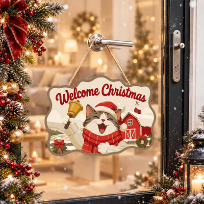 Bell-Ringing Cat by Red Barn paint by numbers hanging sign – image 17