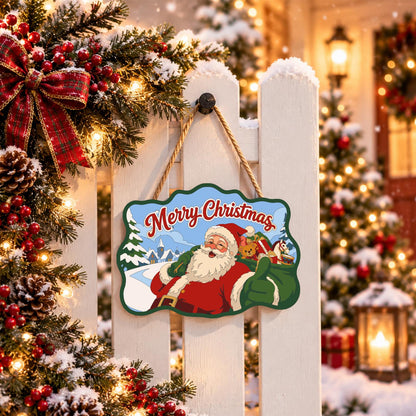Toy Sack Santa Village Road paint by numbers hanging sign – image 15