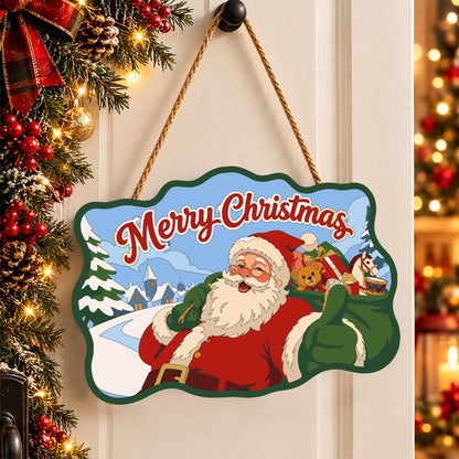 Toy Sack Santa Village Road paint by numbers hanging sign – image 16