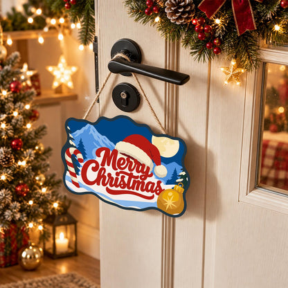 Moonlit Candy Cane Christmas paint by numbers hanging sign – image 18