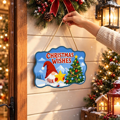 Star-Holding Gnome Wishes paint by numbers hanging sign – image 14