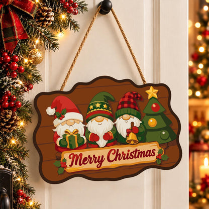 Star-Hat Gnomes and Little Tree paint by numbers hanging sign – image 16