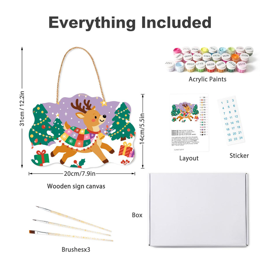 Hanging sign kit contents