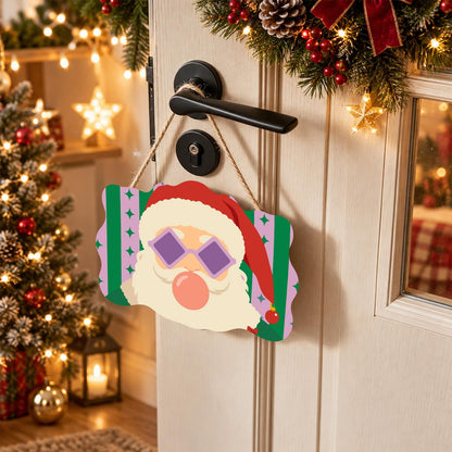 Coral Bubble Santa in Lilac Shades paint by numbers hanging sign – image 18