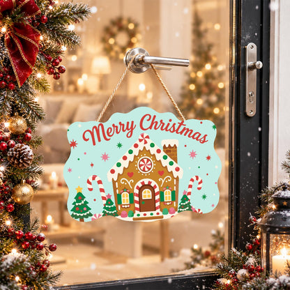 Peppermint Gingerbread House paint by numbers hanging sign – image 17