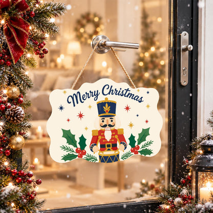 Drumming Nutcracker in Holly paint by numbers hanging sign – image 17