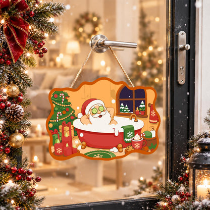 Beard-Deep Santa Bubble Bath paint by numbers hanging sign – image 17