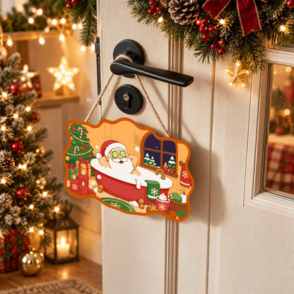 Beard-Deep Santa Bubble Bath paint by numbers hanging sign – image 18