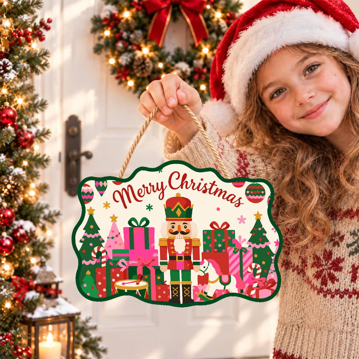 Rocking Horse Nutcracker Toyland paint by numbers hanging sign – image 13