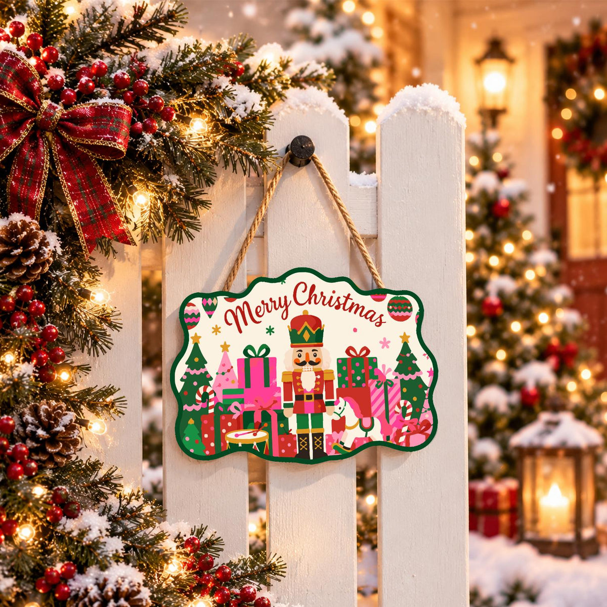 Rocking Horse Nutcracker Toyland paint by numbers hanging sign – image 15
