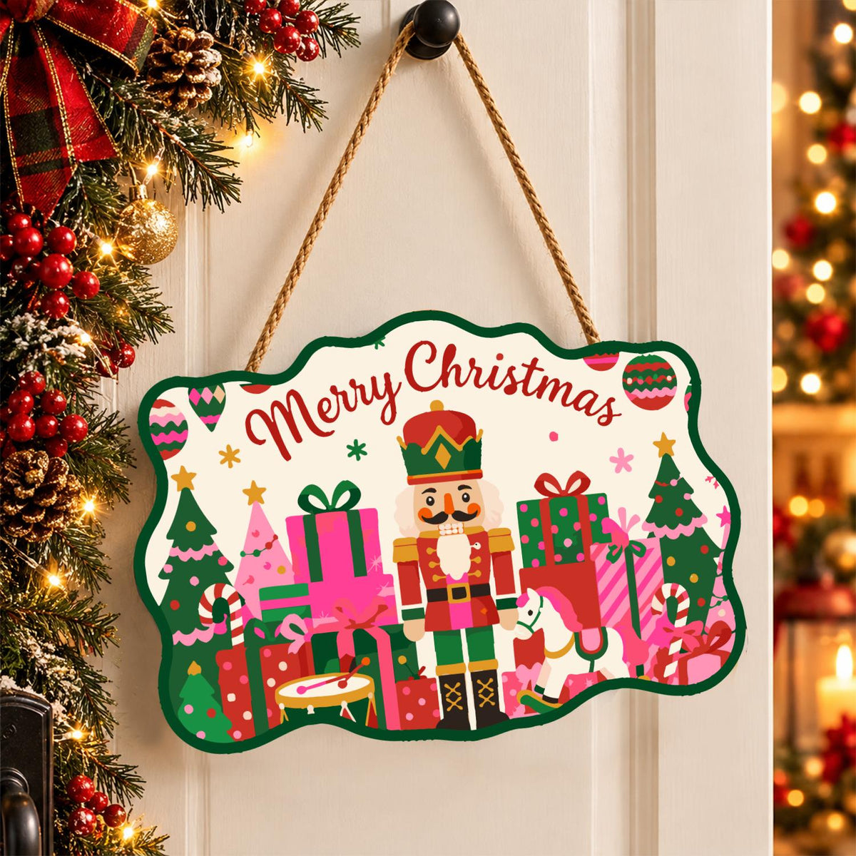 Rocking Horse Nutcracker Toyland paint by numbers hanging sign – image 16