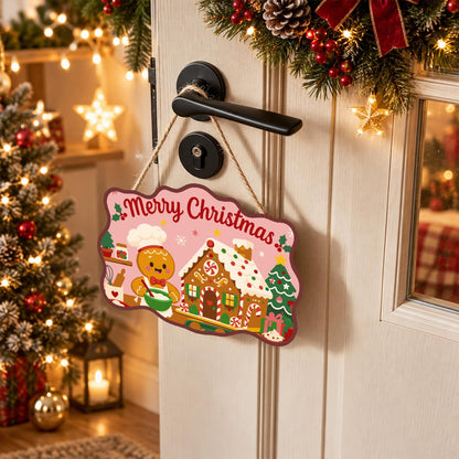Gingerbread Chef and Candy Cottage paint by numbers hanging sign – image 18