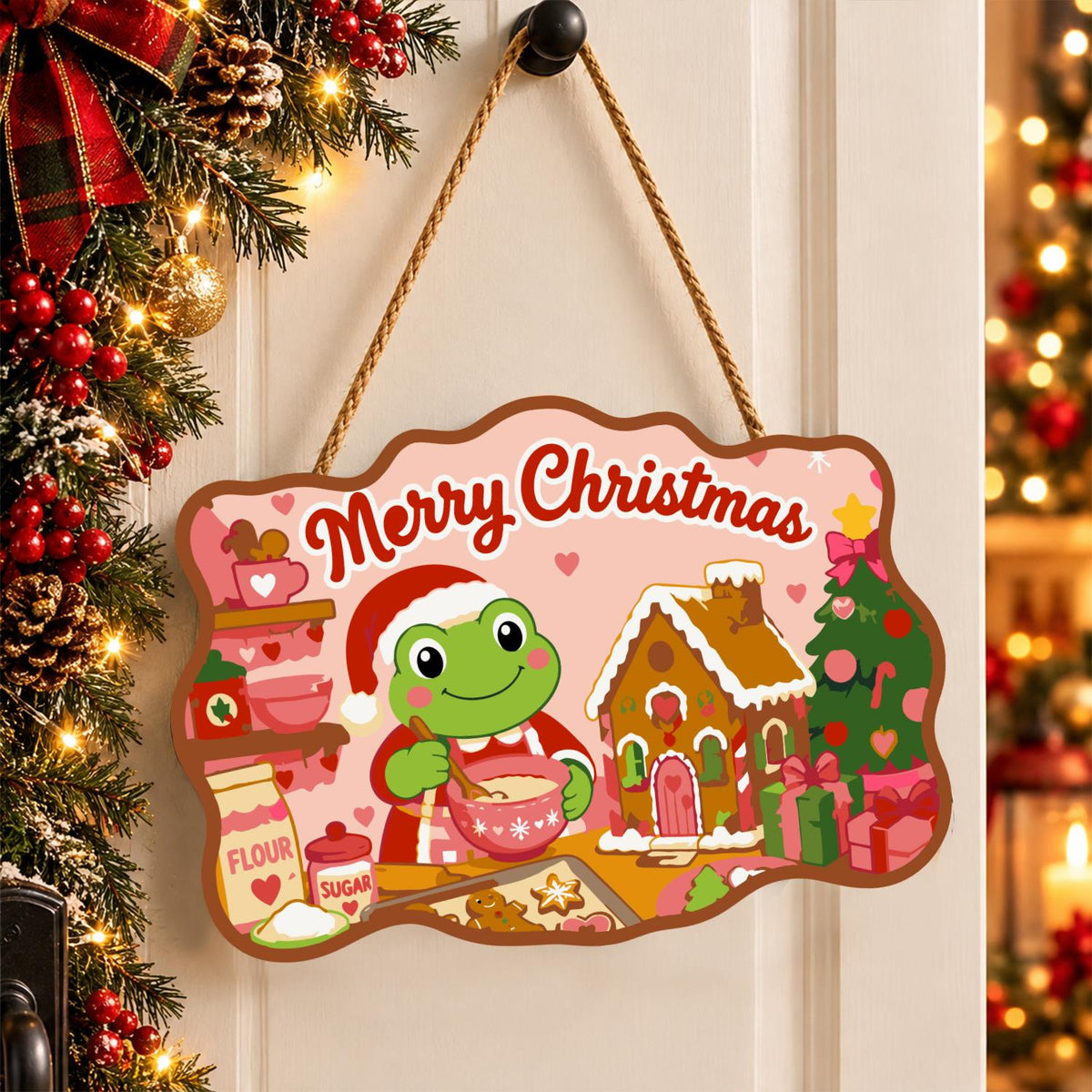 Mixing Bowl Frog Baker paint by numbers hanging sign – image 16