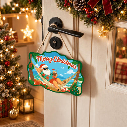 Hammock Santa Between the Palms paint by numbers hanging sign – image 18