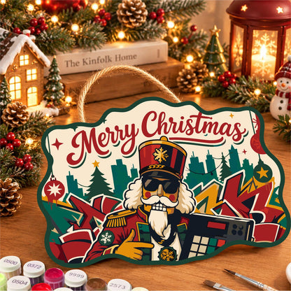 Nutcracker on the Turntables paint by numbers hanging sign – image 8