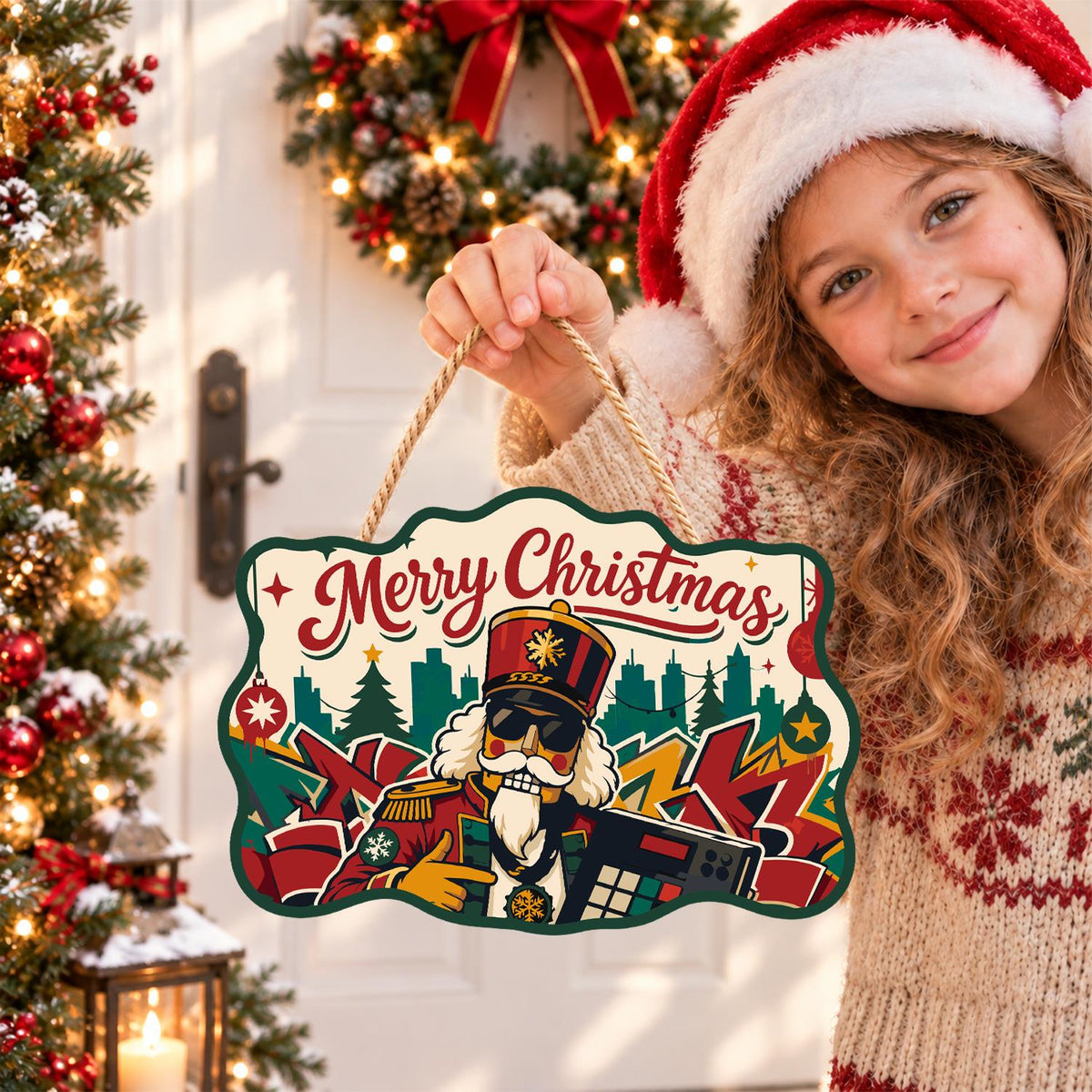 Nutcracker on the Turntables paint by numbers hanging sign – image 13