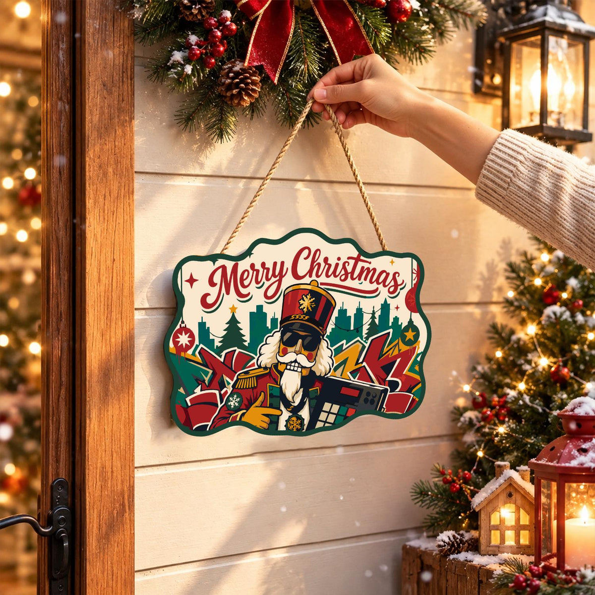 Nutcracker on the Turntables paint by numbers hanging sign – image 14