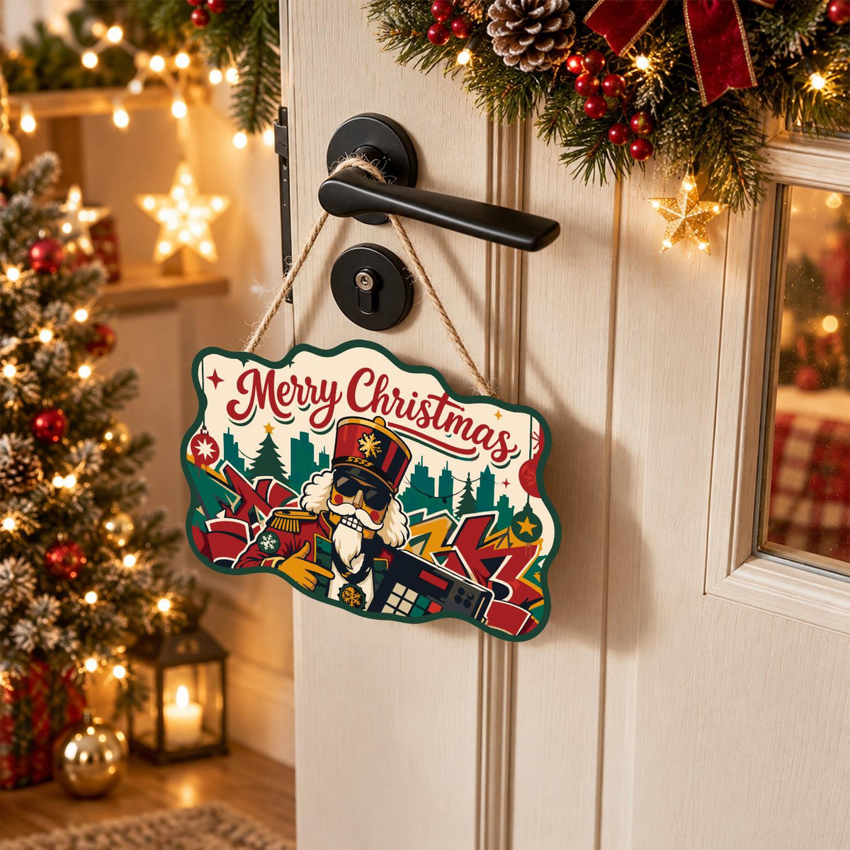 Nutcracker on the Turntables paint by numbers hanging sign – image 18