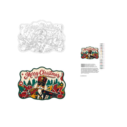 Nutcracker on the Turntables paint by numbers hanging sign – image 19