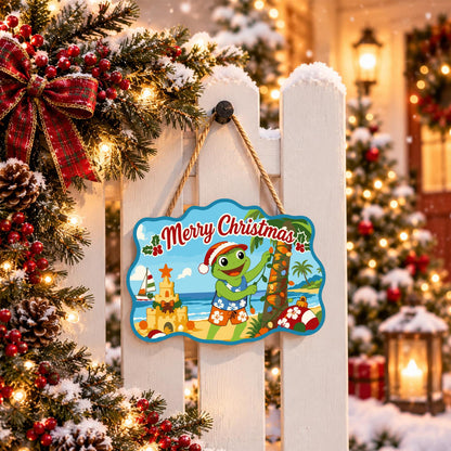 Frog Stringing Palm Lights paint by numbers hanging sign – image 15