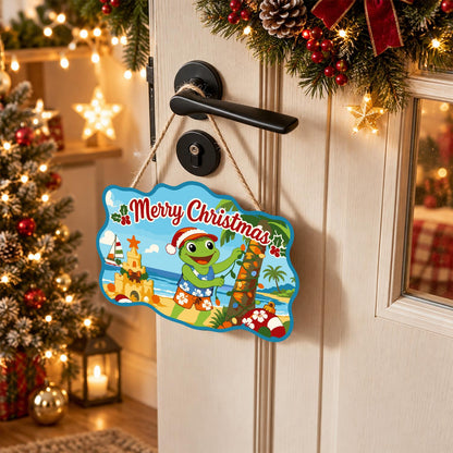Frog Stringing Palm Lights paint by numbers hanging sign – image 18