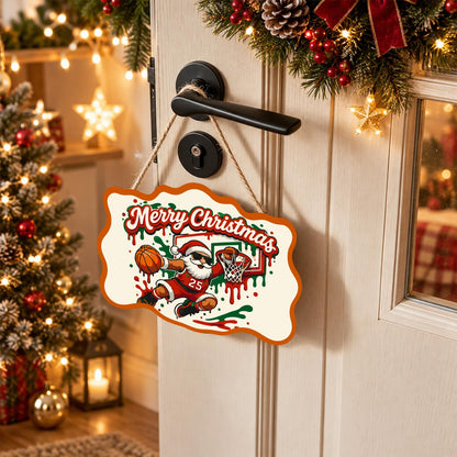 Slam Dunk Santa paint by numbers hanging sign – image 18