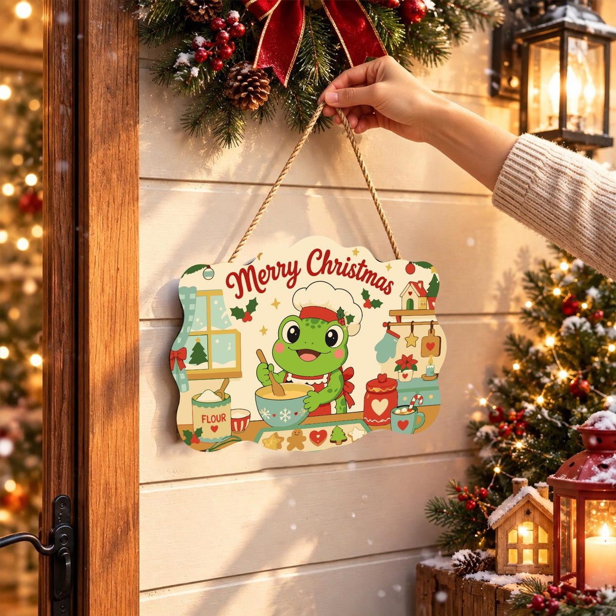 Baker Frog's Gingerbread Batch paint by numbers hanging sign – image 14