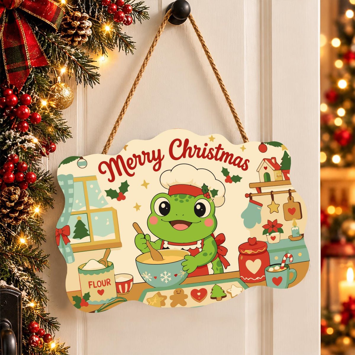 Baker Frog's Gingerbread Batch paint by numbers hanging sign – image 16