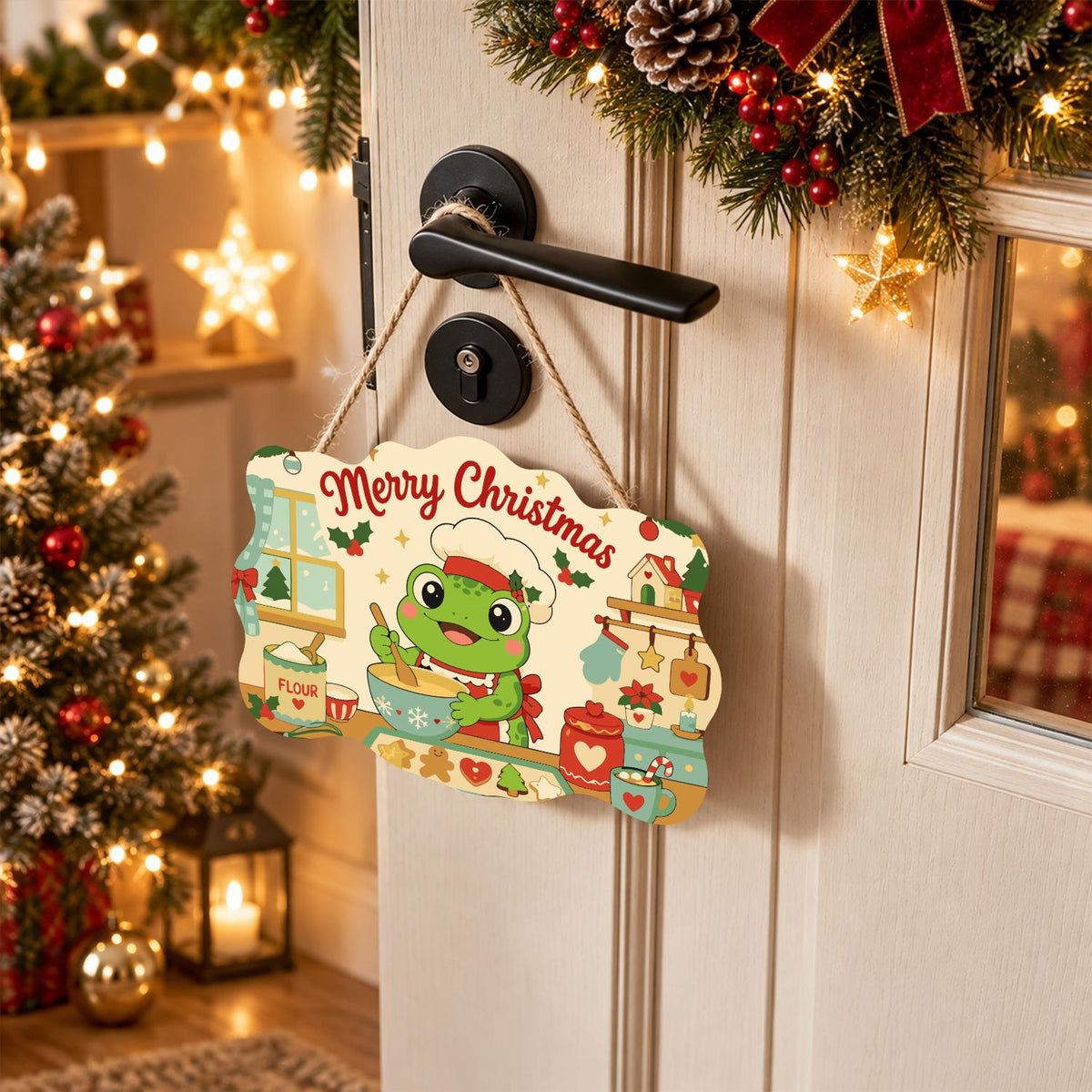 Baker Frog's Gingerbread Batch paint by numbers hanging sign – image 18