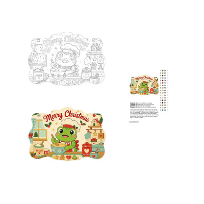 Baker Frog's Gingerbread Batch paint by numbers hanging sign – image 19