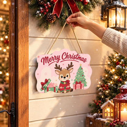 Baby Reindeer in a Red Sweater paint by numbers hanging sign – image 14