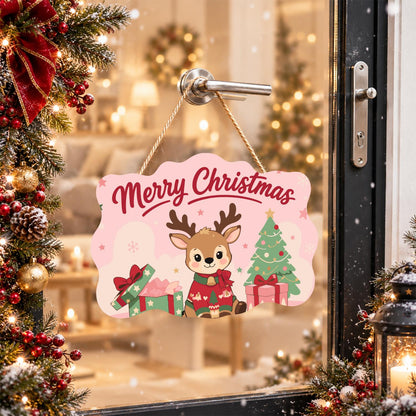 Baby Reindeer in a Red Sweater paint by numbers hanging sign – image 17
