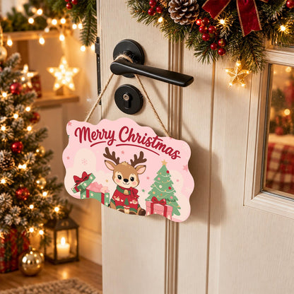 Baby Reindeer in a Red Sweater paint by numbers hanging sign – image 18
