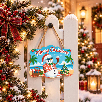 Picnic Basket Snowman Cheers paint by numbers hanging sign – image 15