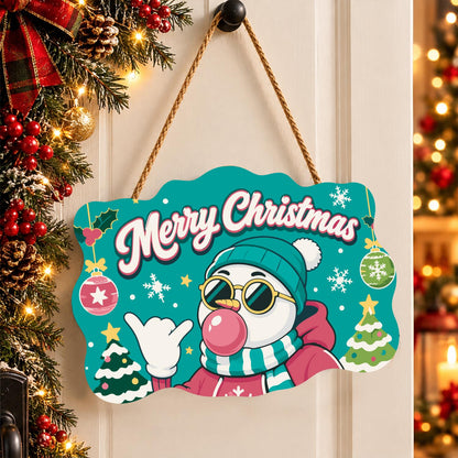 Beanie Snowman Bubble Gum Shaka paint by numbers hanging sign – image 16