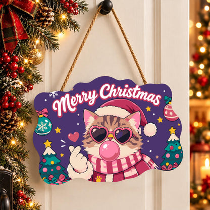 Heart Shades Cat Bubble Gum paint by numbers hanging sign – image 16