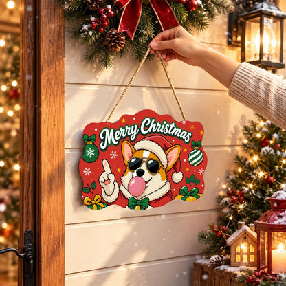Bow Tie Corgi Bubble Gum Pop paint by numbers hanging sign – image 14