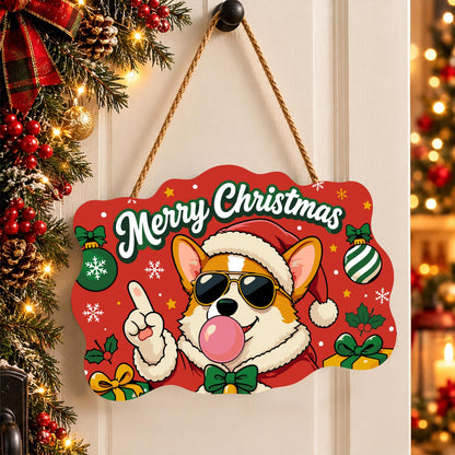 Bow Tie Corgi Bubble Gum Pop paint by numbers hanging sign – image 16