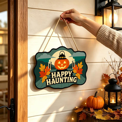 Pumpkin Lantern by Garden Gate paint by numbers hanging sign – image 14