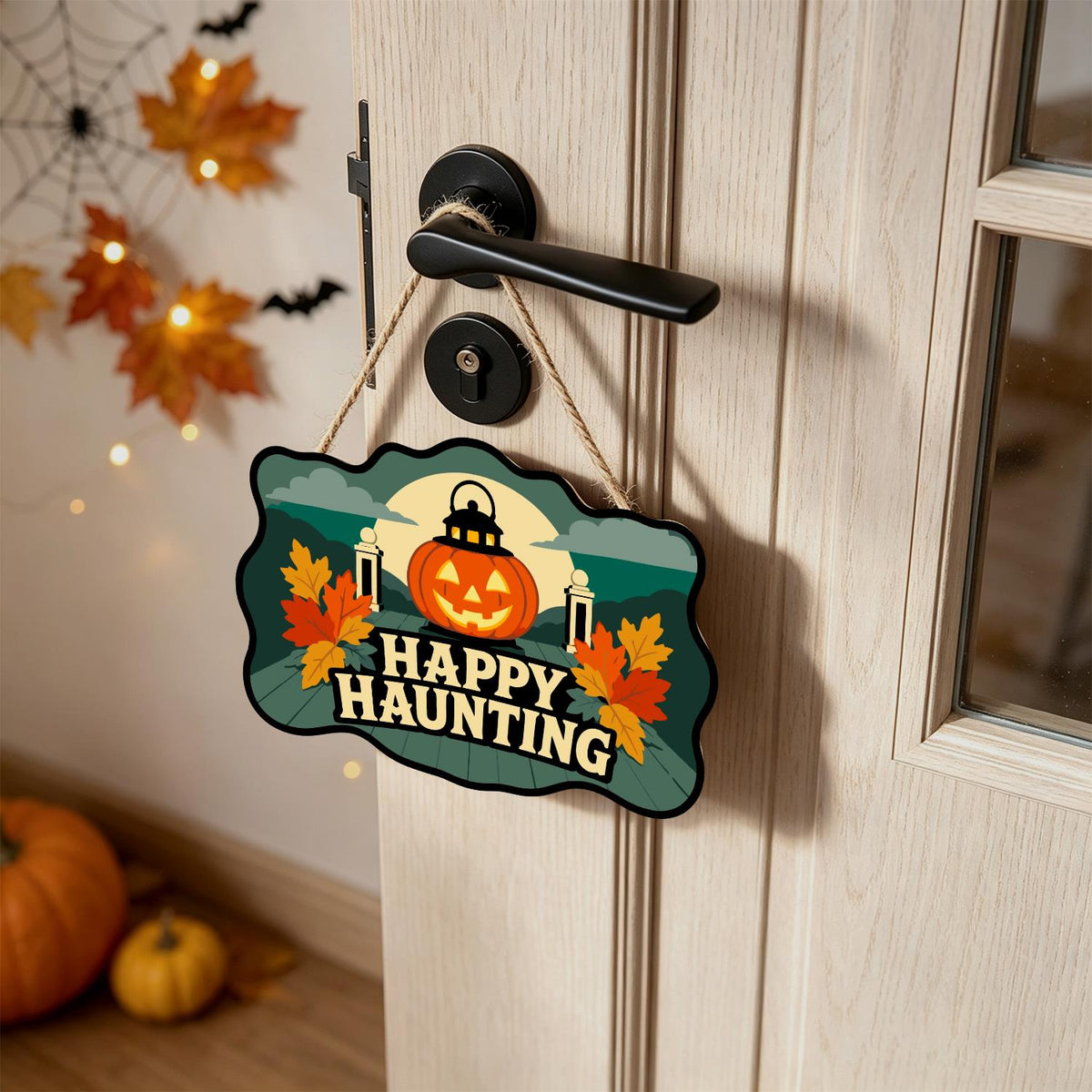 Pumpkin Lantern by Garden Gate paint by numbers hanging sign – image 18