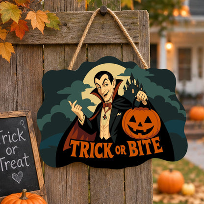 Caped Vampire with Jack-O'-Lantern paint by numbers hanging sign – image 16