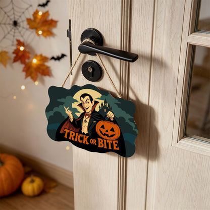 Caped Vampire with Jack-O'-Lantern paint by numbers hanging sign – image 18