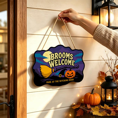 Resting Broom Under Full Moon paint by numbers hanging sign – image 14