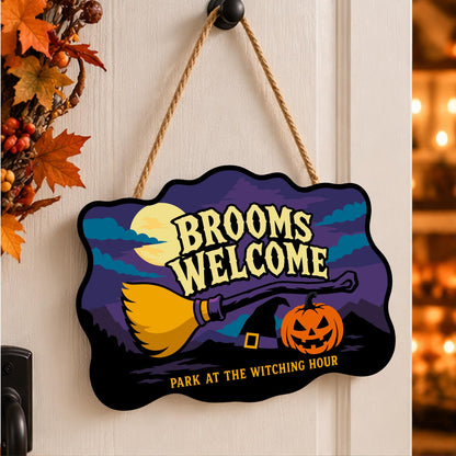 Resting Broom Under Full Moon paint by numbers hanging sign – image 15