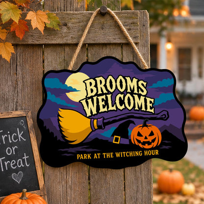 Resting Broom Under Full Moon paint by numbers hanging sign – image 16