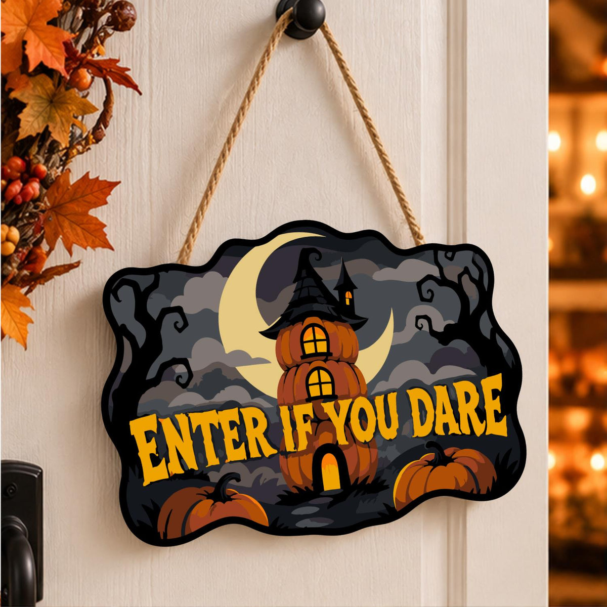Stacked Pumpkin Tower Dare paint by numbers hanging sign – image 15