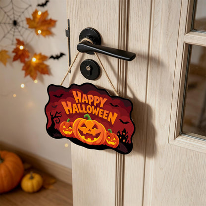 Bat-Filled Red Sky Pumpkin Trio paint by numbers hanging sign – image 18