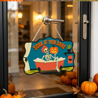 Skeleton's Bubble Bath Soak paint by numbers hanging sign – image 17