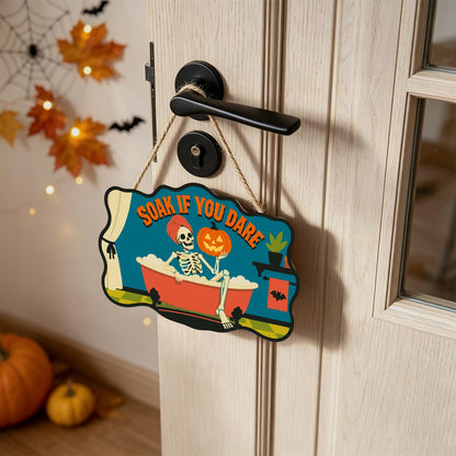 Skeleton's Bubble Bath Soak paint by numbers hanging sign – image 18