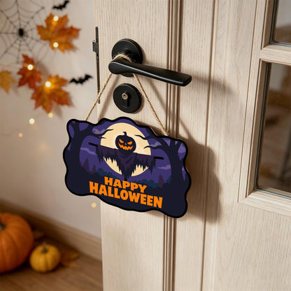 Moonlit Jack-O'-Lantern Scarecrow paint by numbers hanging sign – image 18